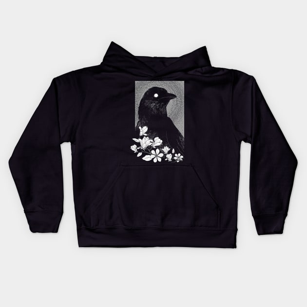 The raven Kids Hoodie by clingcling